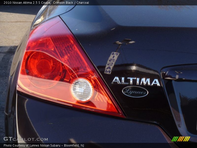 Crimson Black / Charcoal 2010 Nissan Altima 2.5 S Coupe