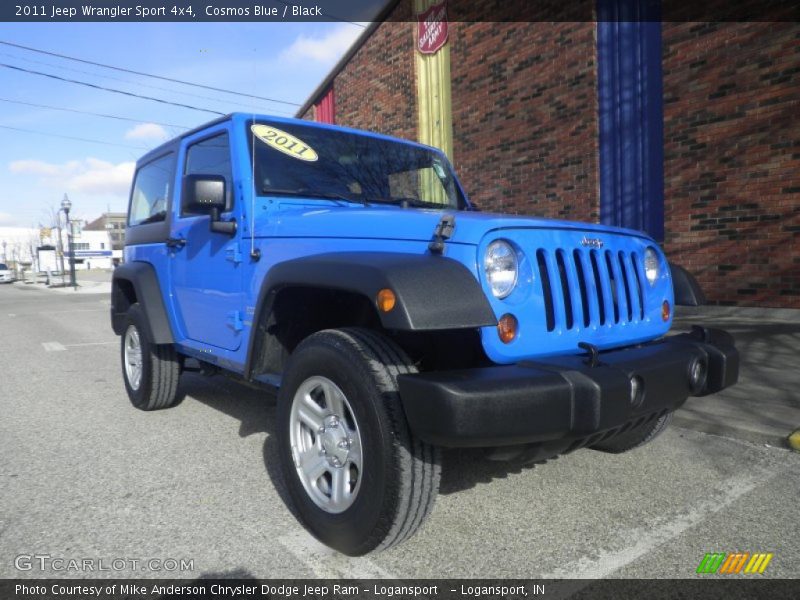 Cosmos Blue / Black 2011 Jeep Wrangler Sport 4x4