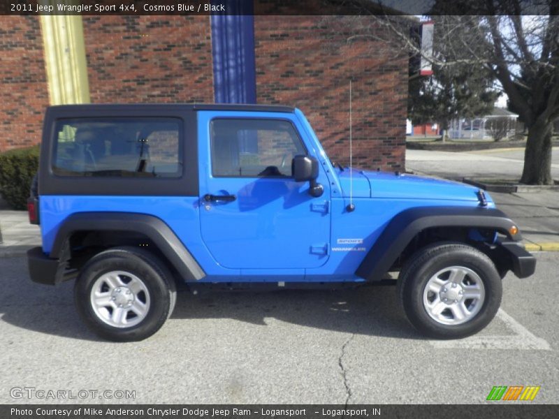 Cosmos Blue / Black 2011 Jeep Wrangler Sport 4x4