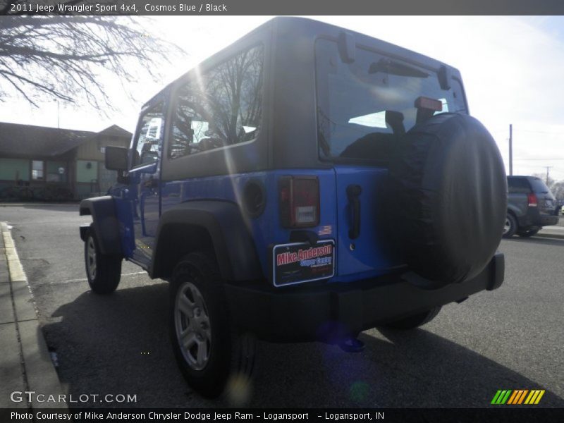 Cosmos Blue / Black 2011 Jeep Wrangler Sport 4x4