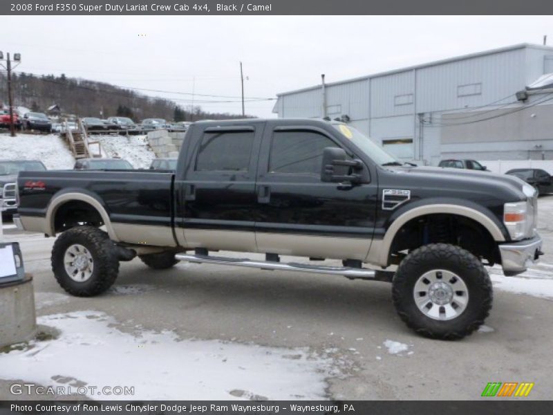 Black / Camel 2008 Ford F350 Super Duty Lariat Crew Cab 4x4