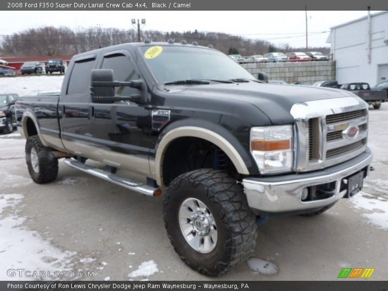 Black / Camel 2008 Ford F350 Super Duty Lariat Crew Cab 4x4