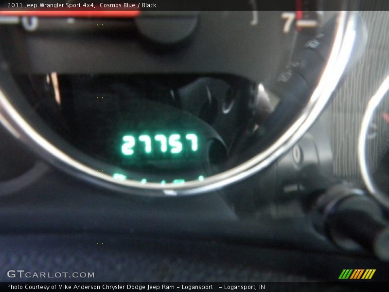 Cosmos Blue / Black 2011 Jeep Wrangler Sport 4x4