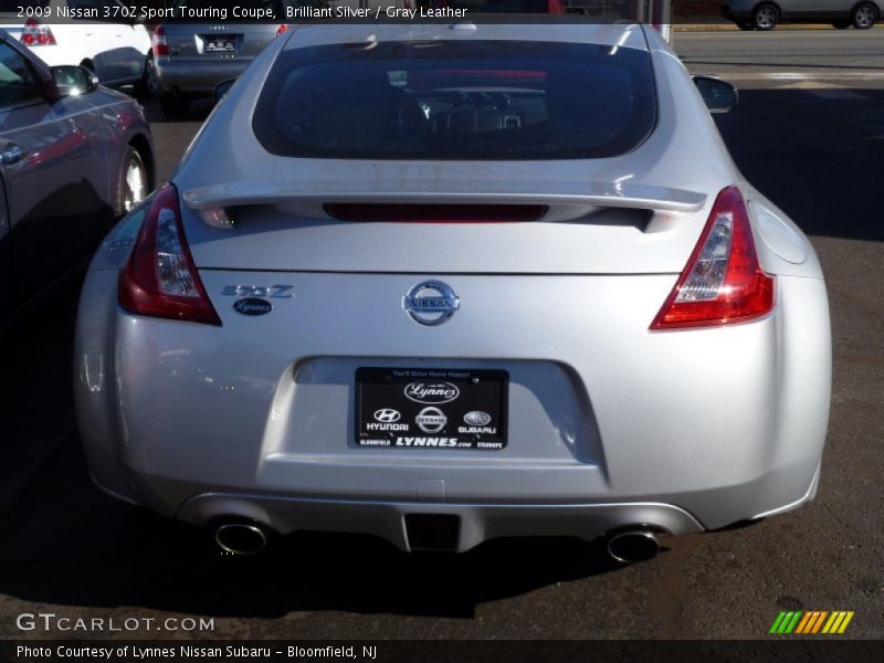 Brilliant Silver / Gray Leather 2009 Nissan 370Z Sport Touring Coupe