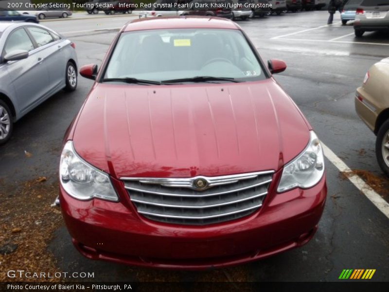 Inferno Red Crystal Pearl / Dark Khaki/Light Graystone 2007 Chrysler Sebring Touring Sedan