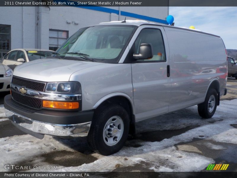 Sheer Silver Metallic / Medium Pewter 2011 Chevrolet Express 2500 Work Van