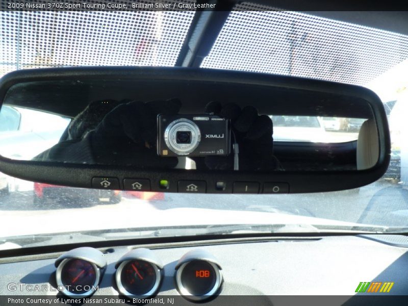 Brilliant Silver / Gray Leather 2009 Nissan 370Z Sport Touring Coupe