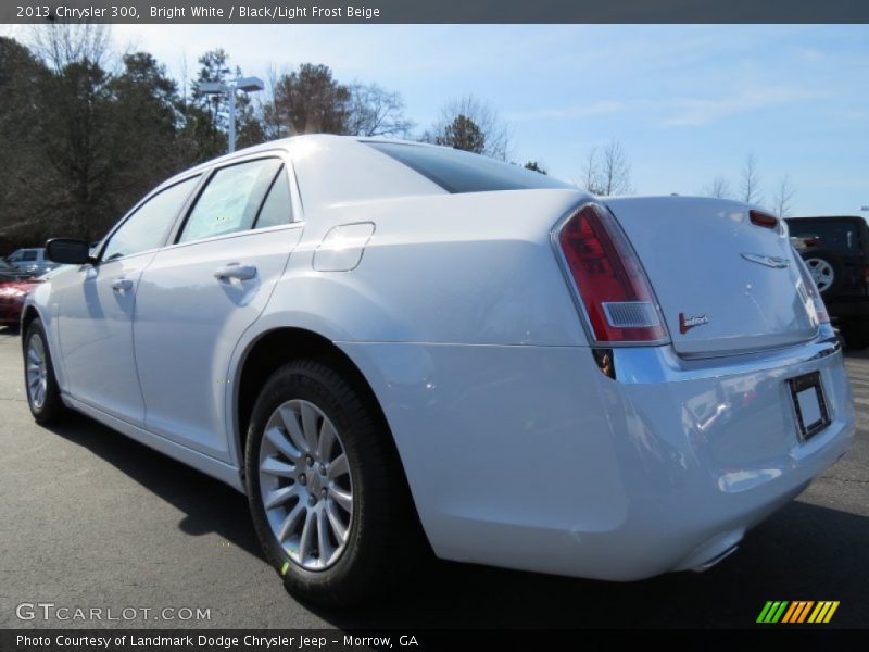 Bright White / Black/Light Frost Beige 2013 Chrysler 300