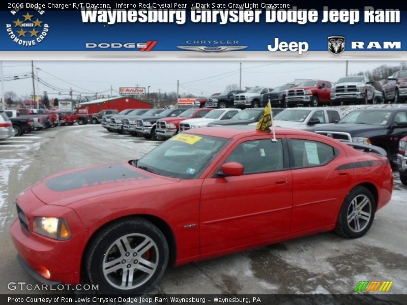 Inferno Red Crystal Pearl / Dark Slate Gray/Light Graystone 2006 Dodge Charger R/T Daytona