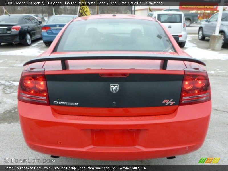 Inferno Red Crystal Pearl / Dark Slate Gray/Light Graystone 2006 Dodge Charger R/T Daytona