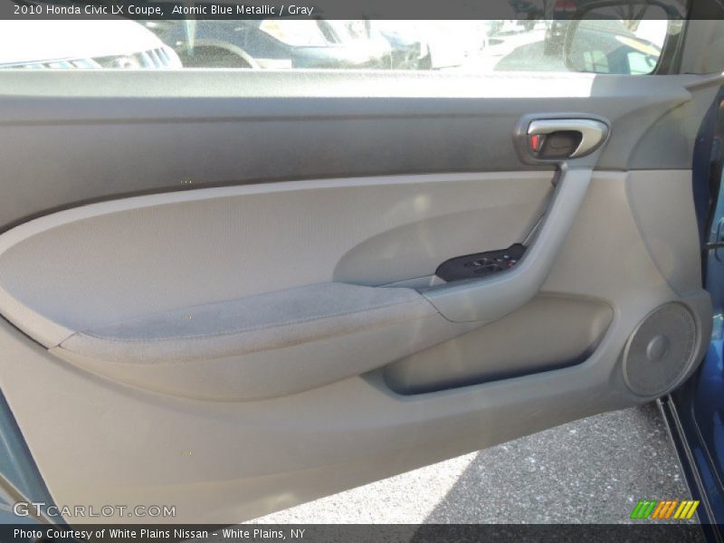 Atomic Blue Metallic / Gray 2010 Honda Civic LX Coupe