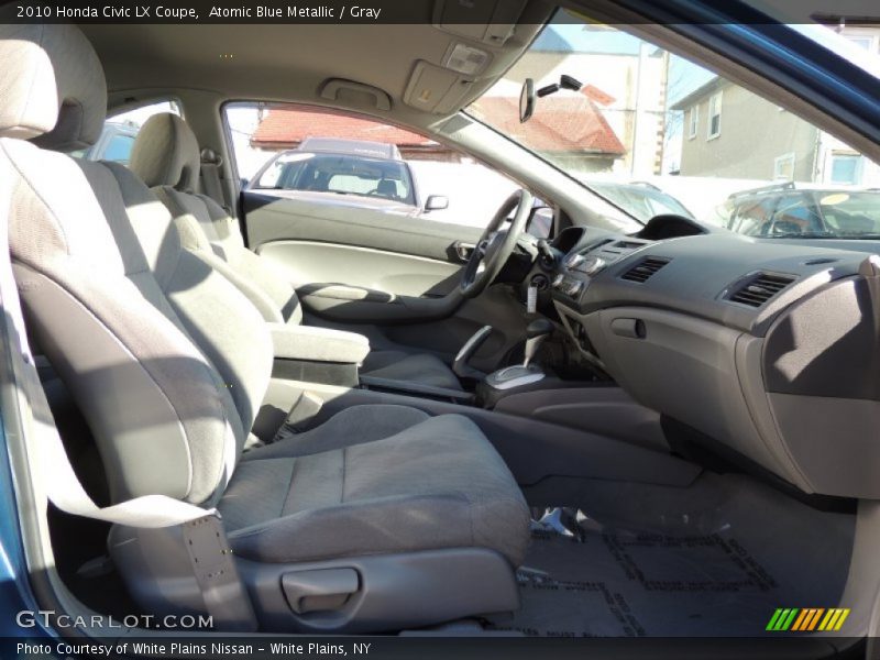 Atomic Blue Metallic / Gray 2010 Honda Civic LX Coupe