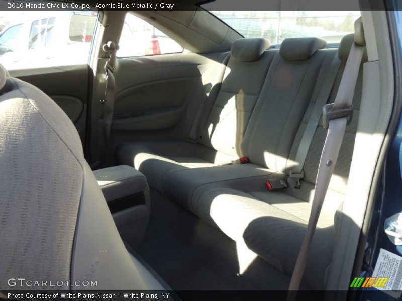 Atomic Blue Metallic / Gray 2010 Honda Civic LX Coupe