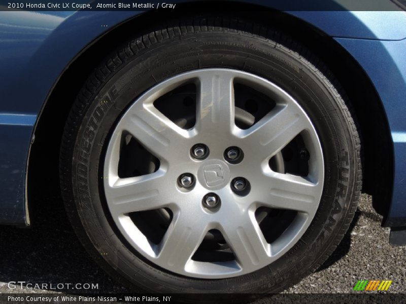 Atomic Blue Metallic / Gray 2010 Honda Civic LX Coupe