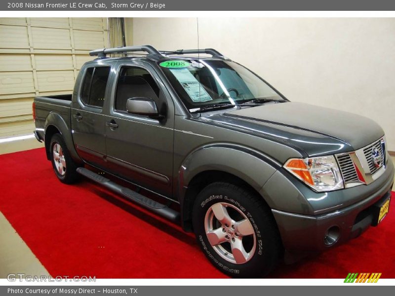Storm Grey / Beige 2008 Nissan Frontier LE Crew Cab