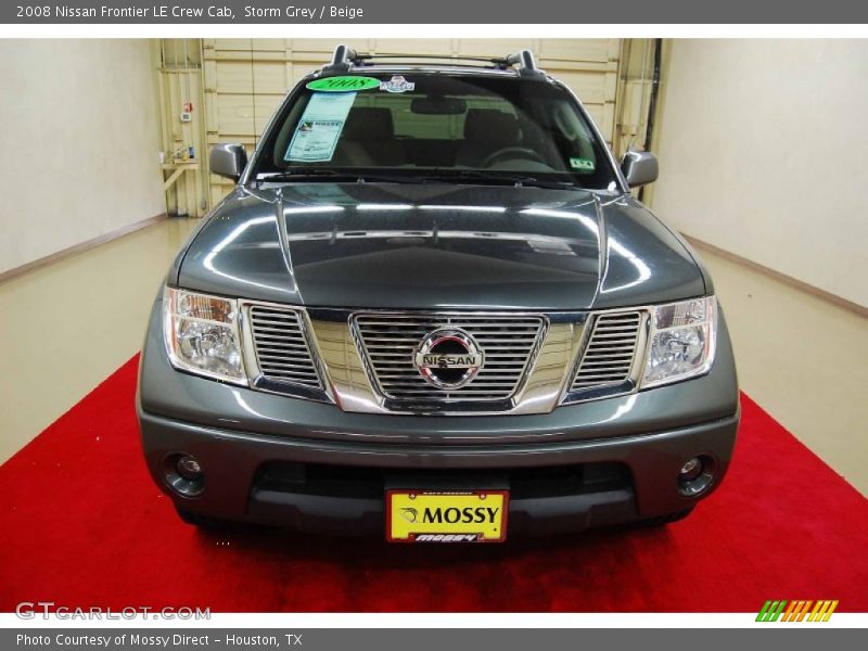 Storm Grey / Beige 2008 Nissan Frontier LE Crew Cab
