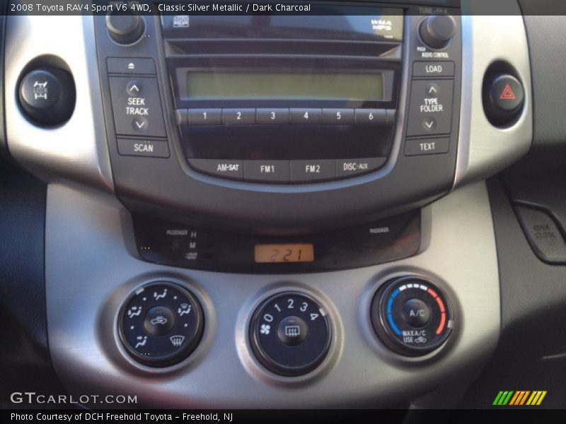 Controls of 2008 RAV4 Sport V6 4WD