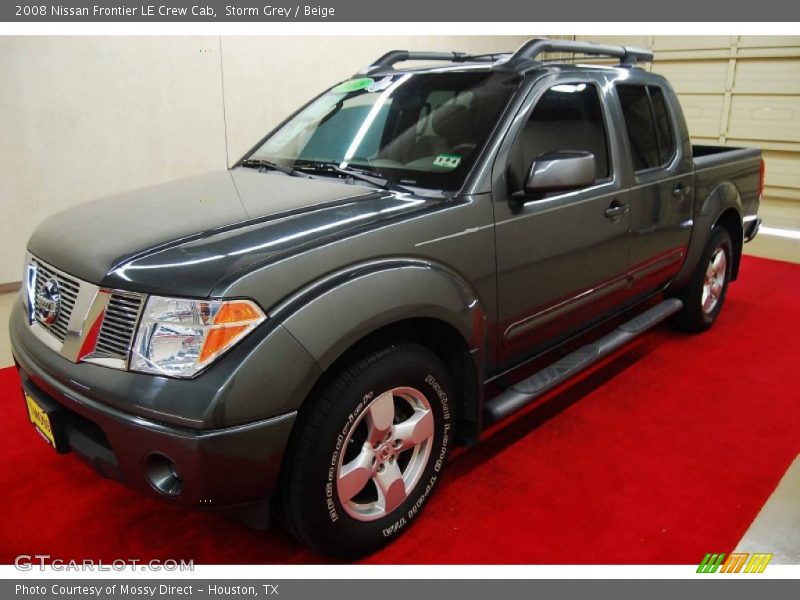 Storm Grey / Beige 2008 Nissan Frontier LE Crew Cab