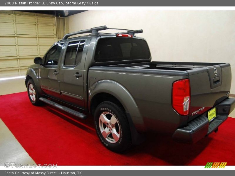 Storm Grey / Beige 2008 Nissan Frontier LE Crew Cab