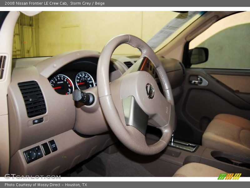 Storm Grey / Beige 2008 Nissan Frontier LE Crew Cab