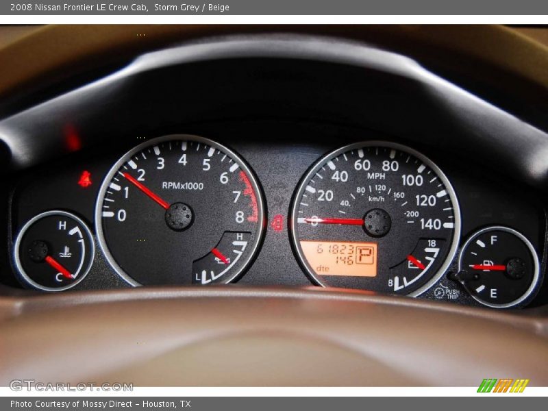 Storm Grey / Beige 2008 Nissan Frontier LE Crew Cab