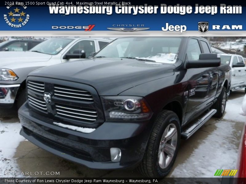 Maximum Steel Metallic / Black 2013 Ram 1500 Sport Quad Cab 4x4