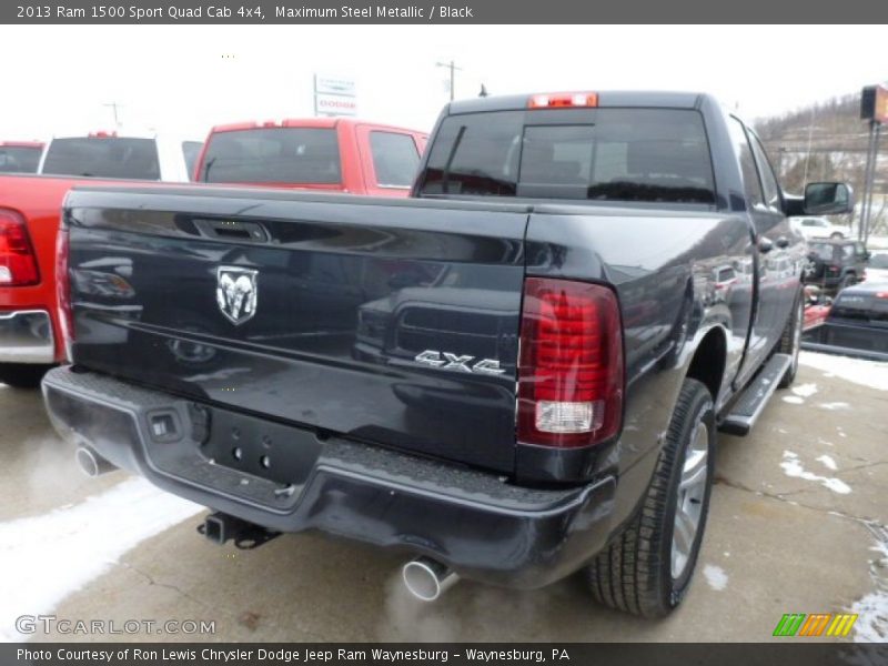 Maximum Steel Metallic / Black 2013 Ram 1500 Sport Quad Cab 4x4