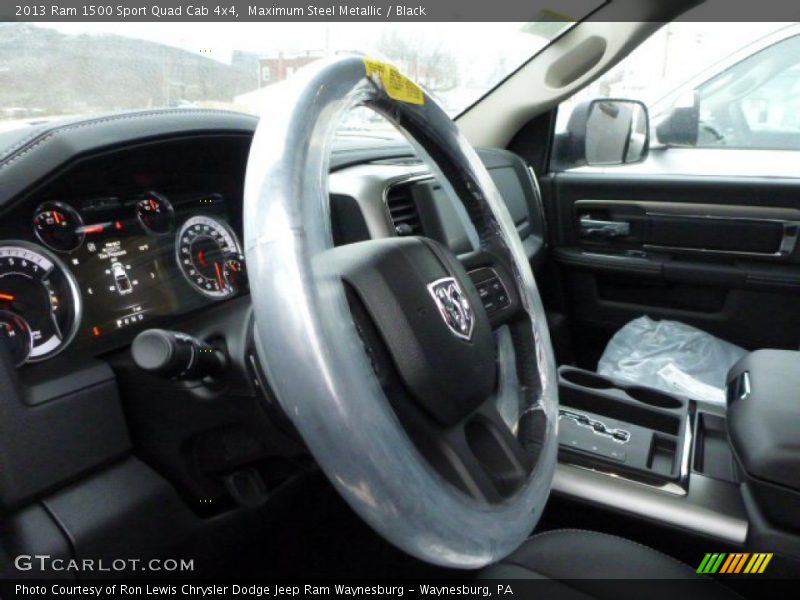 Maximum Steel Metallic / Black 2013 Ram 1500 Sport Quad Cab 4x4
