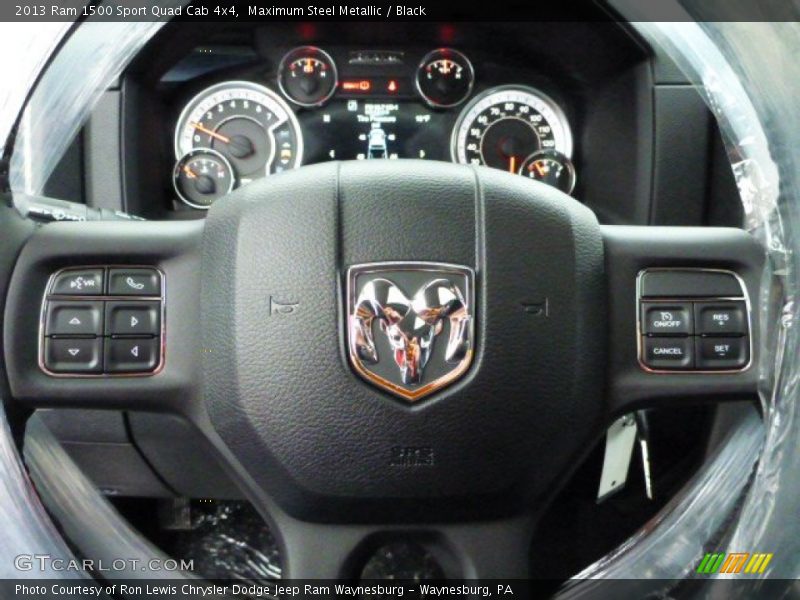 Maximum Steel Metallic / Black 2013 Ram 1500 Sport Quad Cab 4x4