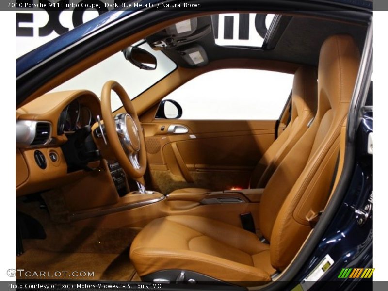  2010 911 Turbo Coupe Natural Brown Interior