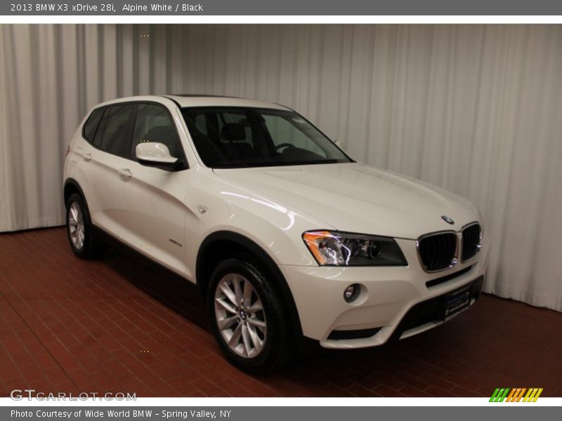 Alpine White / Black 2013 BMW X3 xDrive 28i