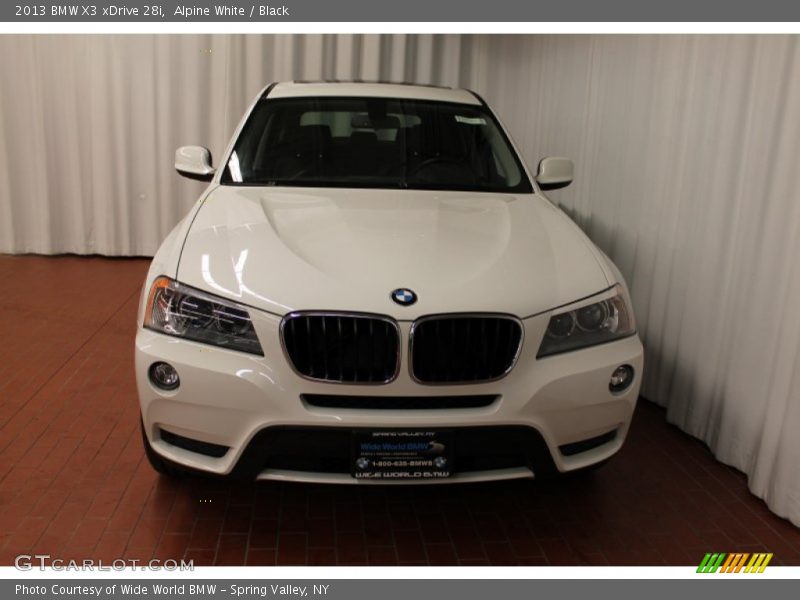 Alpine White / Black 2013 BMW X3 xDrive 28i