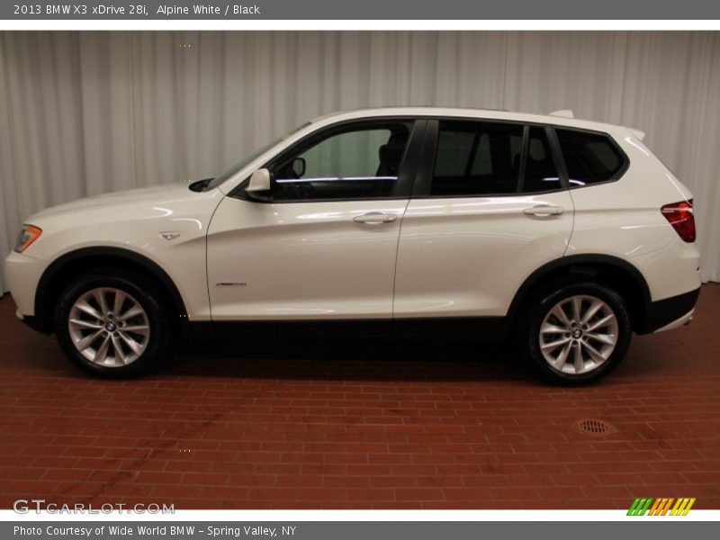 Alpine White / Black 2013 BMW X3 xDrive 28i