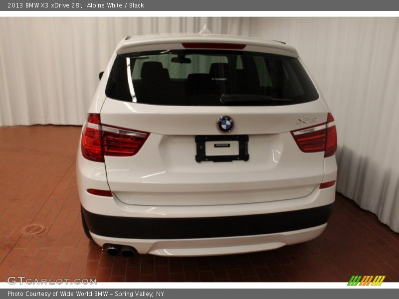 Alpine White / Black 2013 BMW X3 xDrive 28i