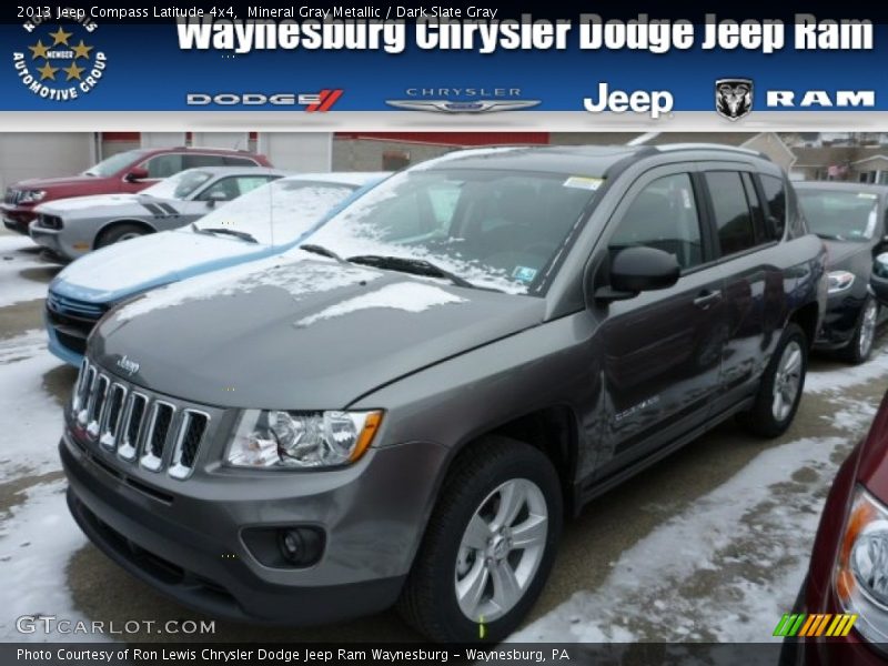 Mineral Gray Metallic / Dark Slate Gray 2013 Jeep Compass Latitude 4x4