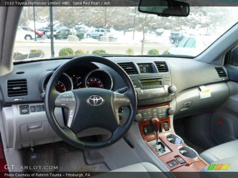 Salsa Red Pearl / Ash 2010 Toyota Highlander Limited 4WD
