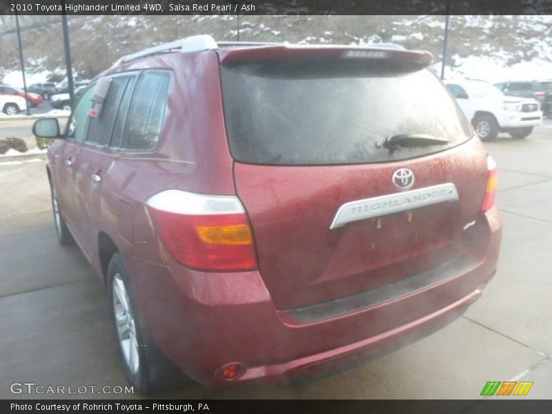 Salsa Red Pearl / Ash 2010 Toyota Highlander Limited 4WD