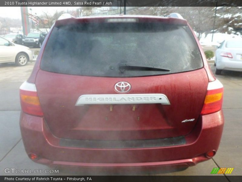 Salsa Red Pearl / Ash 2010 Toyota Highlander Limited 4WD