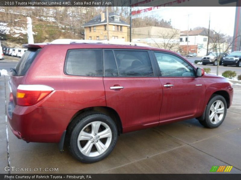 Salsa Red Pearl / Ash 2010 Toyota Highlander Limited 4WD