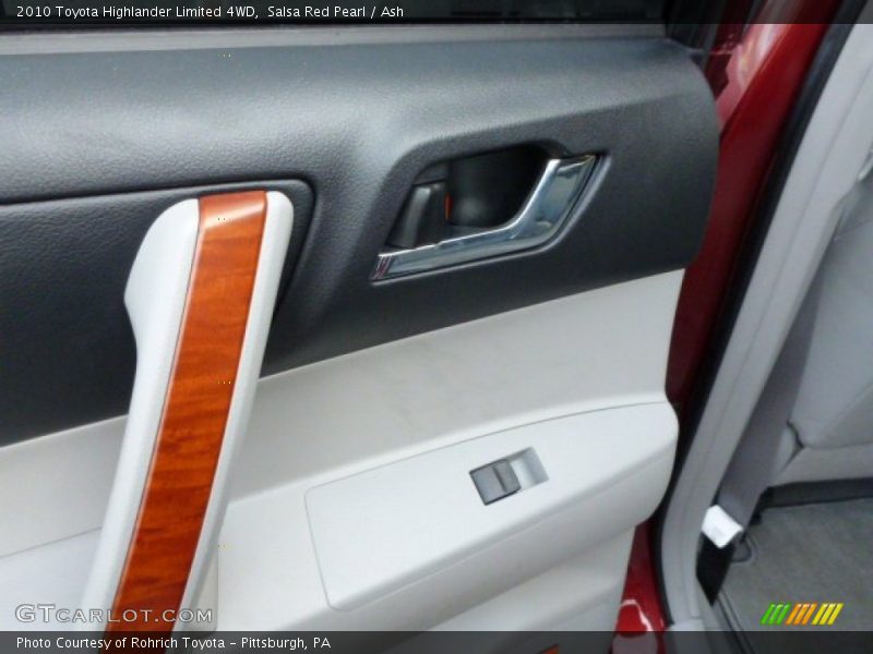Salsa Red Pearl / Ash 2010 Toyota Highlander Limited 4WD