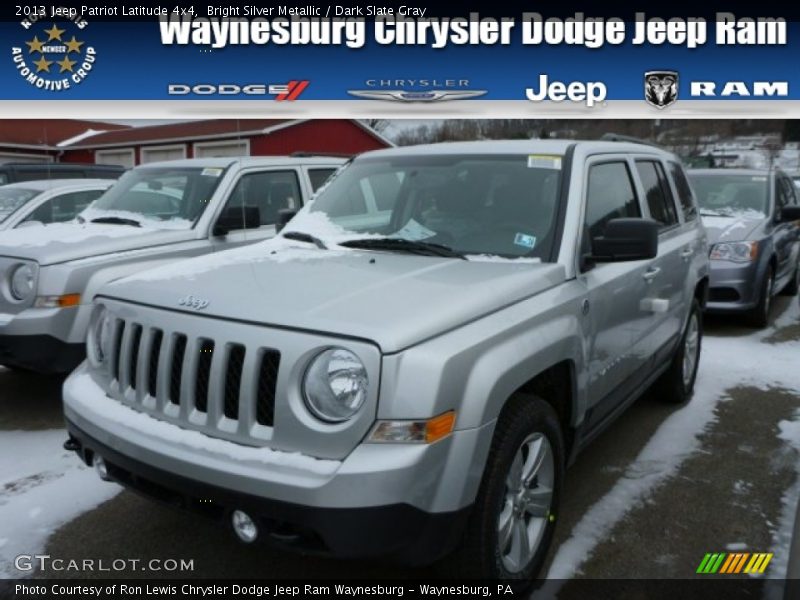 Bright Silver Metallic / Dark Slate Gray 2013 Jeep Patriot Latitude 4x4