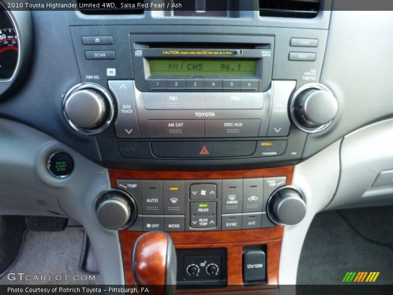 Salsa Red Pearl / Ash 2010 Toyota Highlander Limited 4WD