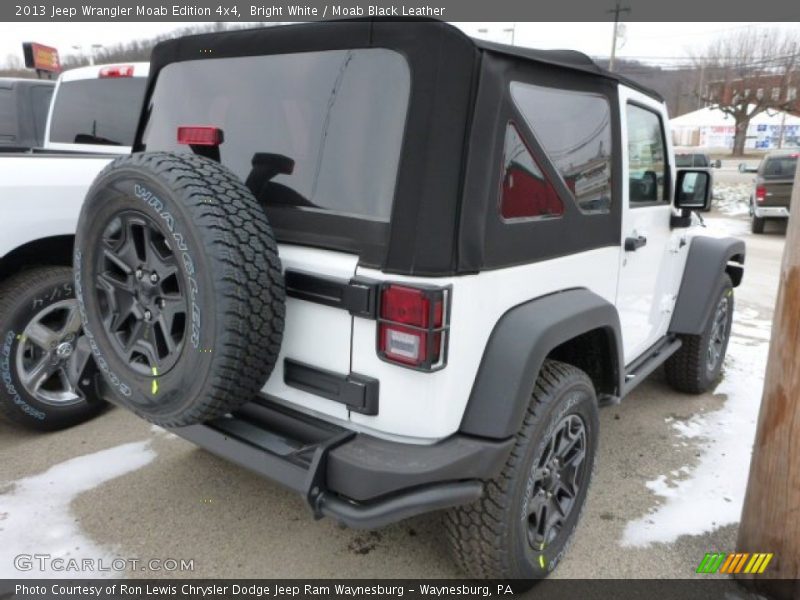 Bright White / Moab Black Leather 2013 Jeep Wrangler Moab Edition 4x4