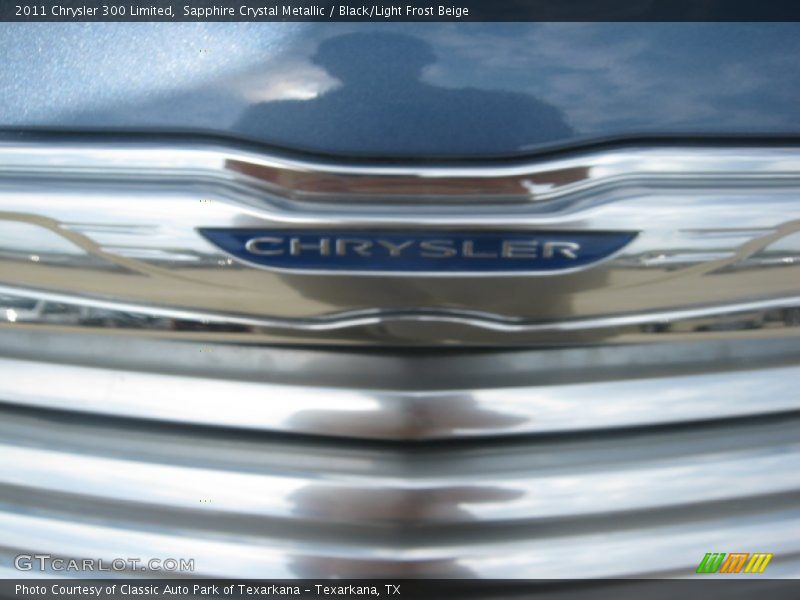 Sapphire Crystal Metallic / Black/Light Frost Beige 2011 Chrysler 300 Limited