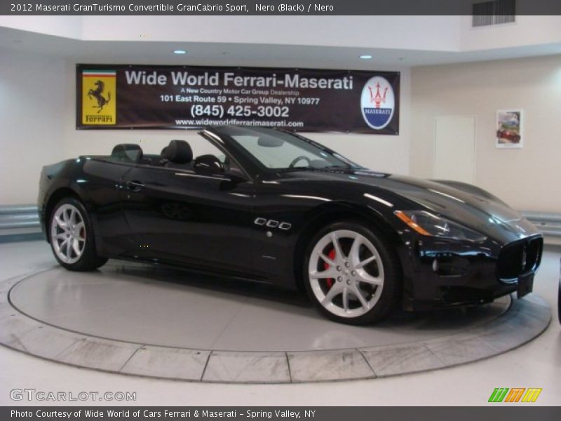 Nero (Black) / Nero 2012 Maserati GranTurismo Convertible GranCabrio Sport