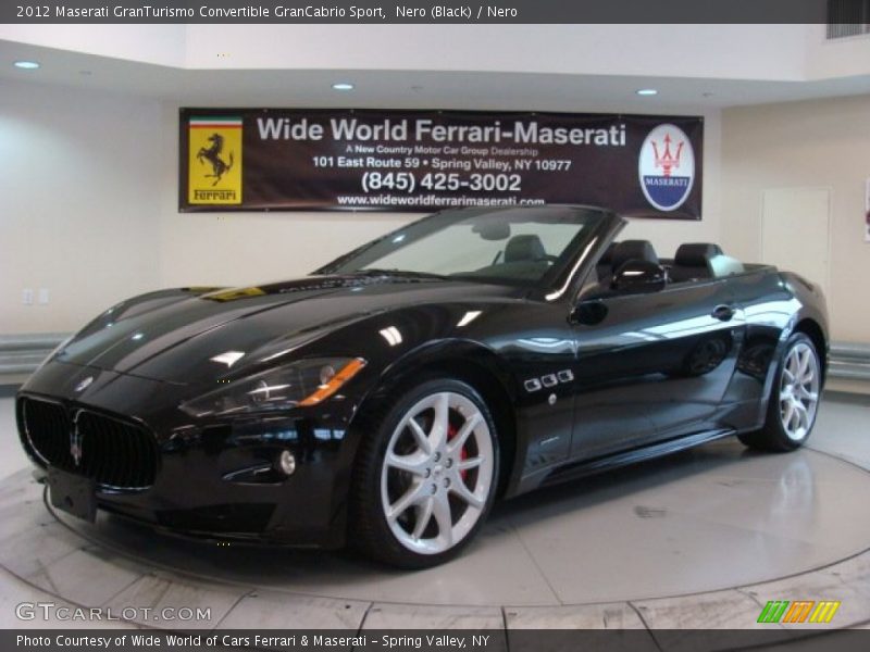 Nero (Black) / Nero 2012 Maserati GranTurismo Convertible GranCabrio Sport