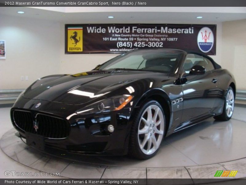 Nero (Black) / Nero 2012 Maserati GranTurismo Convertible GranCabrio Sport