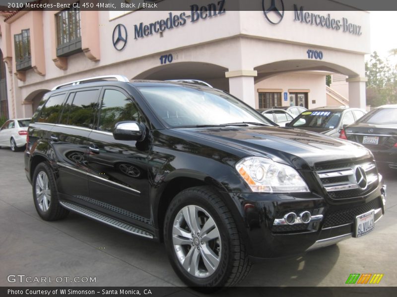 Black / Black 2010 Mercedes-Benz GL 450 4Matic