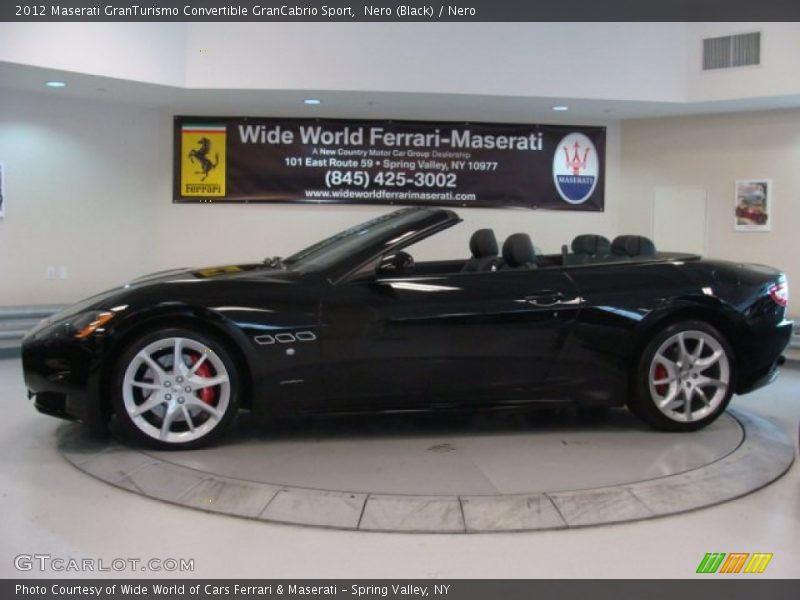 Nero (Black) / Nero 2012 Maserati GranTurismo Convertible GranCabrio Sport