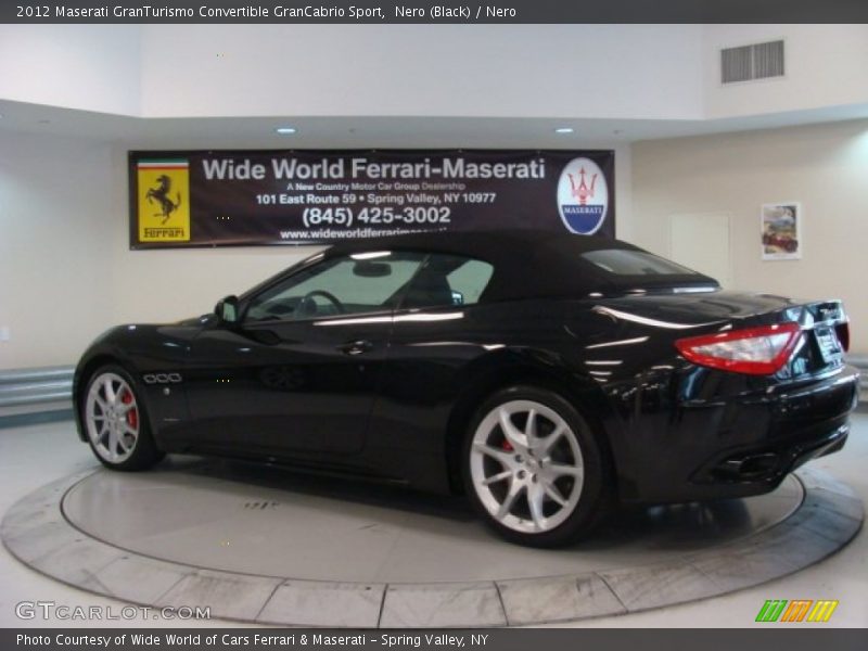 Nero (Black) / Nero 2012 Maserati GranTurismo Convertible GranCabrio Sport